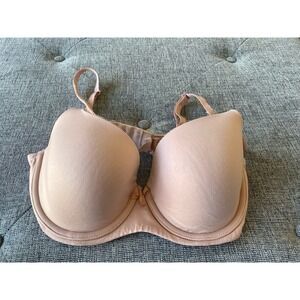 Victoria's Secret Lined Padded Push-Up Bra Tan/Nude Size 32DD